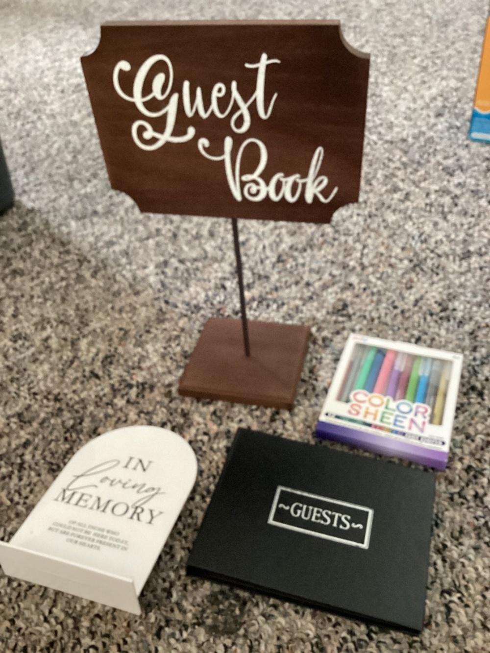 Wedding Guest Book and In Memoriam Table Sign